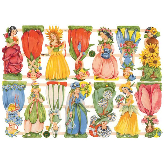 Pretty Flower Girl Scraps ~ Germany